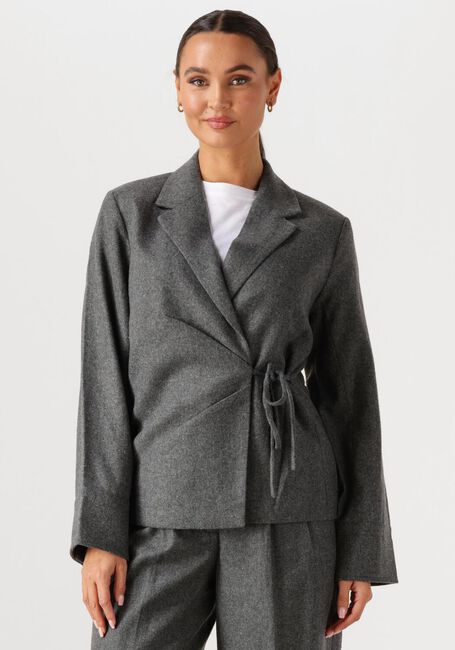 Graue SECOND FEMALE Blazer MILEA WRAP SHIRT - large