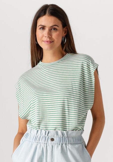 Grüne BY-BAR Top MASON SMALL STRIPE TOP - large