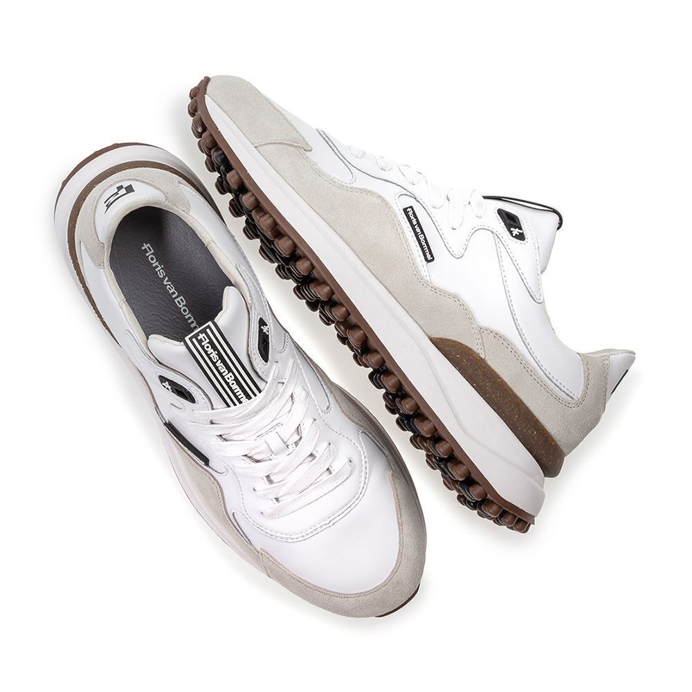 Wei&szlig;e FLORIS VAN BOMMEL Sneaker Low Noppi 50.00 - medium