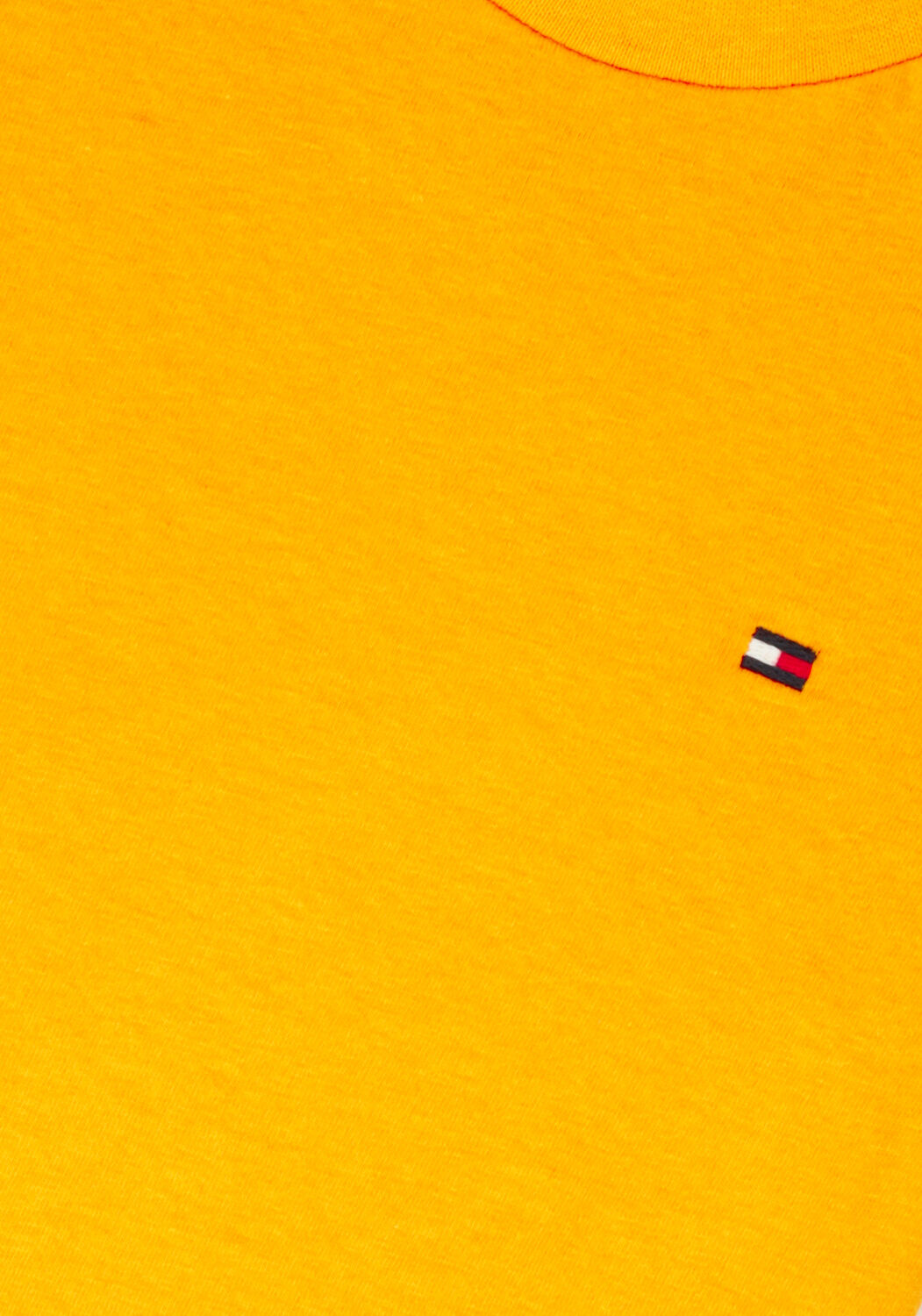 Gelbe TOMMY HILFIGER T-shirt ESSENTIAL COTTON TEE - large