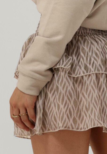 Beige NEO NOIR Minirock CARIN GRAPHIC FIRE SKIRT - large