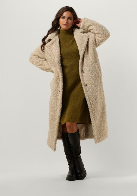 Beige NOTRE-V Teddy-Jacke TEDDY COAT LONG - large