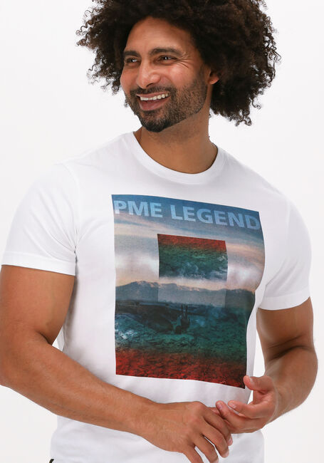 Weiße PME LEGEND T-shirt SHORT SLEEVE R-NECK HOBBS SINGLE JERSEY - large