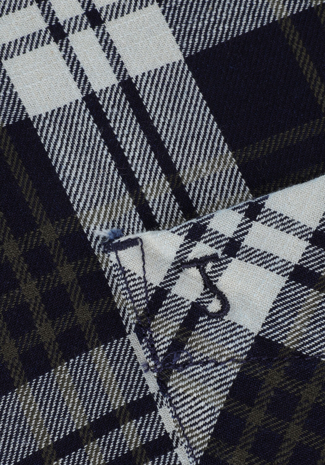 Blaue BUTCHER OF BLUE Casual-Oberhemd ROBBINS MID CHECK SHIRT - large