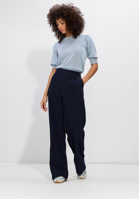 Hellblau MINUS Pullover MSLIVA PUFF SLEEVE METALLIC KNIT PULLOVER - large