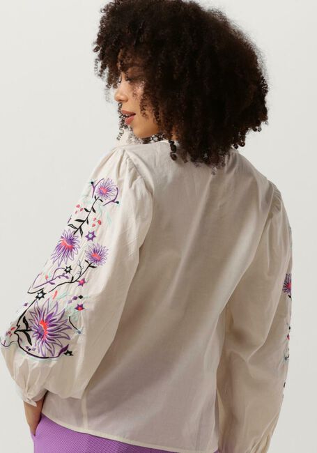 Sand POM AMSTERDAM Blusen EMBROIDERY PURPLE BLOUSE - large