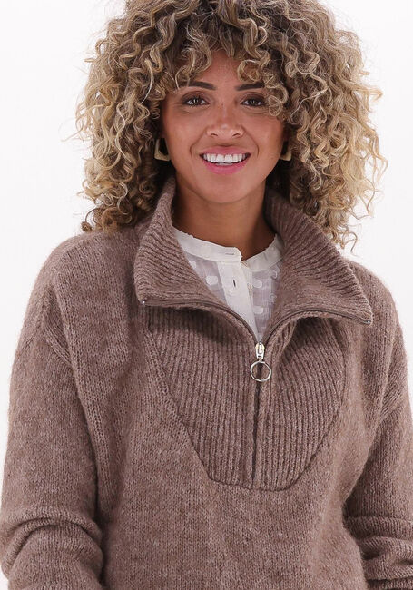 Camelfarbene BY-BAR Pullover BEAU PULLOVER - large