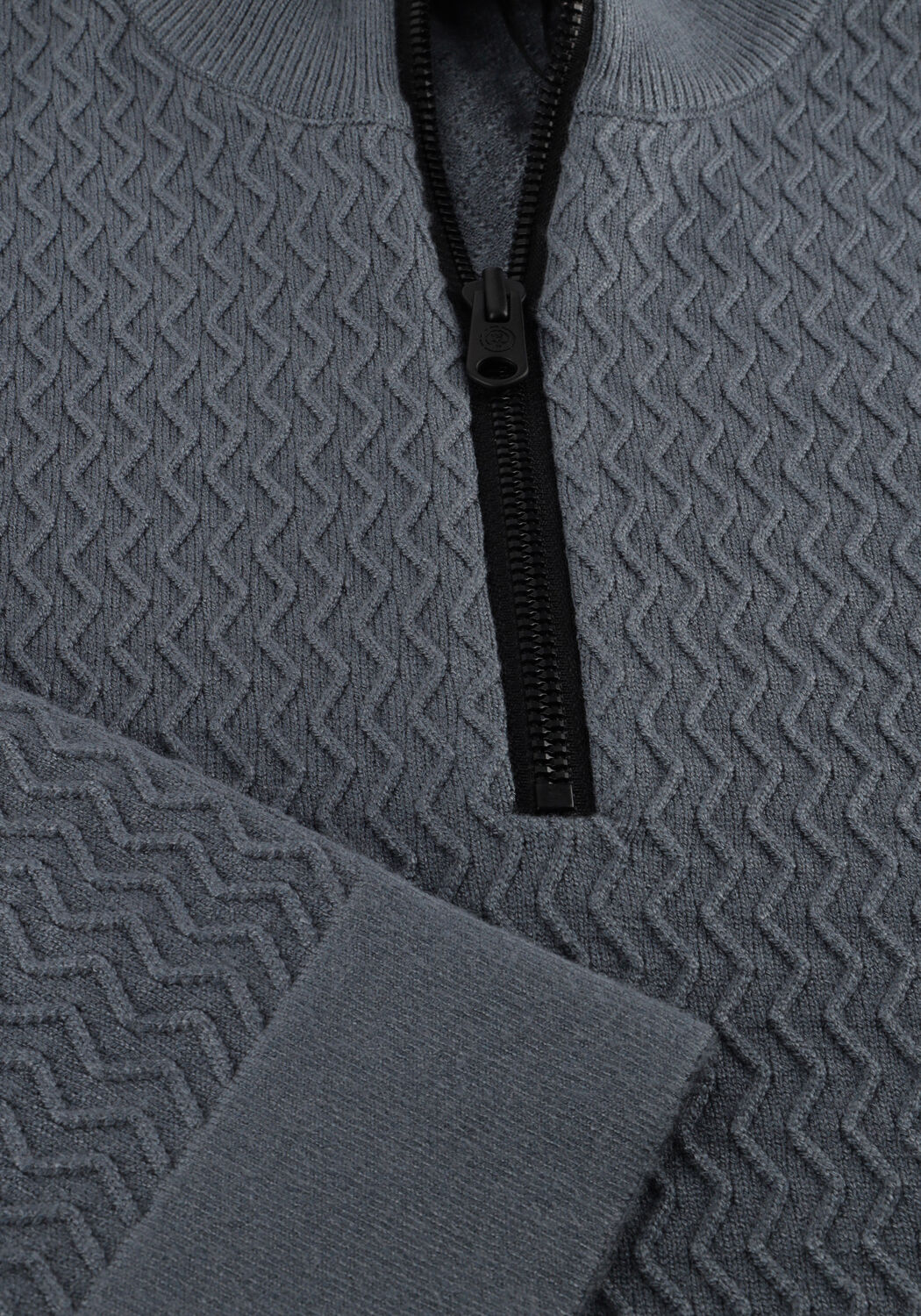 Graue CAST IRON Pullover HALF ZIP COLLAR ECOVERO - large