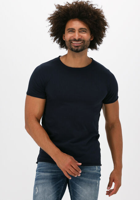Dunkelblau DSTREZZED T-shirt MC. QUEEN BASIC TEE ORGANIC SLUB JERSEY - large