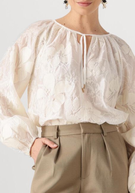 Nicht-gerade weiss NUKUS Blusen YONI TOP EMBROIDERY - large