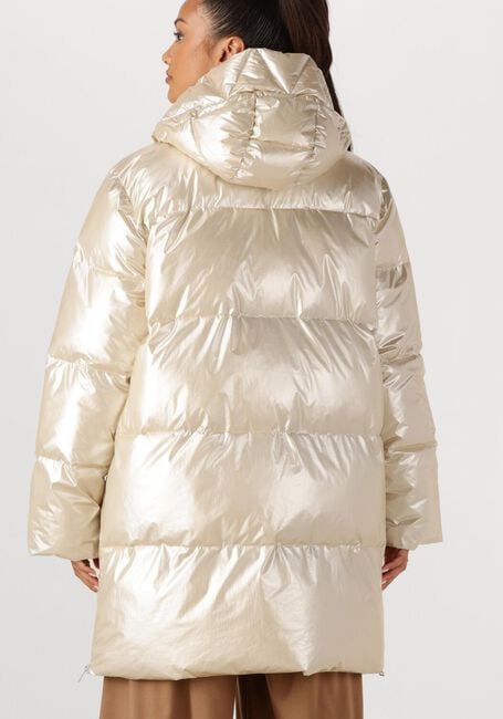 Goldfarbene NUKUS Wattierte Jack TESSIE COAT METALLIC - large