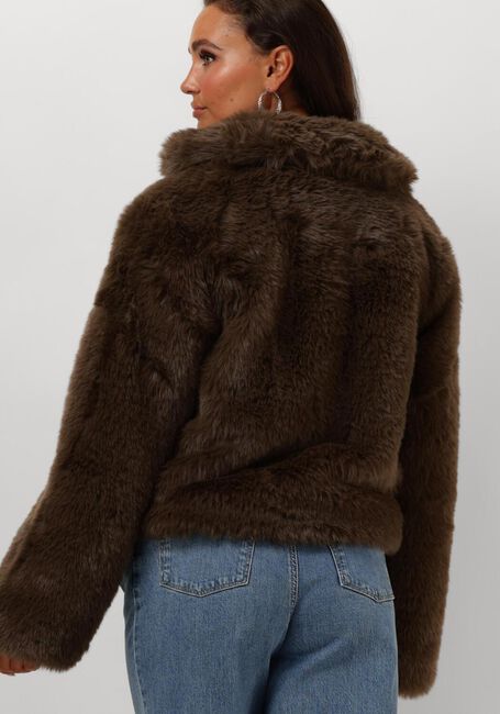 Taupe MODSTRÖM Fake-Fur-Jack LOUISAMD JACKET - large
