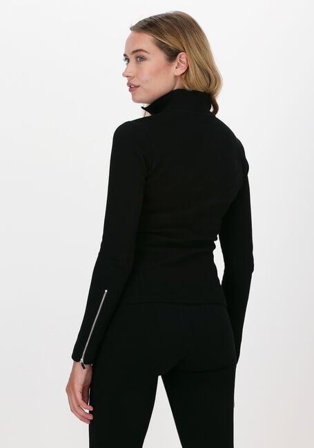 Schwarze LUNE ACTIVE Rollkragenpullover MOON TOP - large