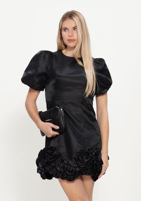 Schwarze Y.A.S. Minikleid YASELINA WAVE 2/4 DRESS - large