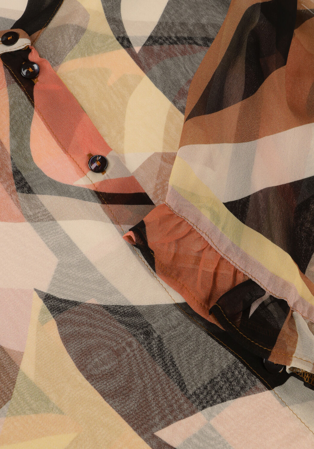 Mehrfarbige/Bunte SUMMUM Blusen BLOUSE MODERN ART PRINT - large