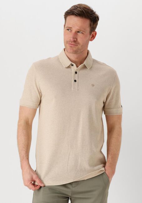 Sand CAST IRON Polo-Shirt SHORT SLEEVE POLO POPCORN JERSEY MELANGE - large