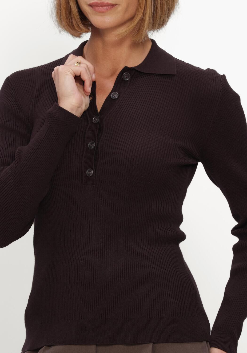 Braune BRUUNS BAZAAR Rollkragenpullover ANEMONEBBVALEA KNIT POLO - large