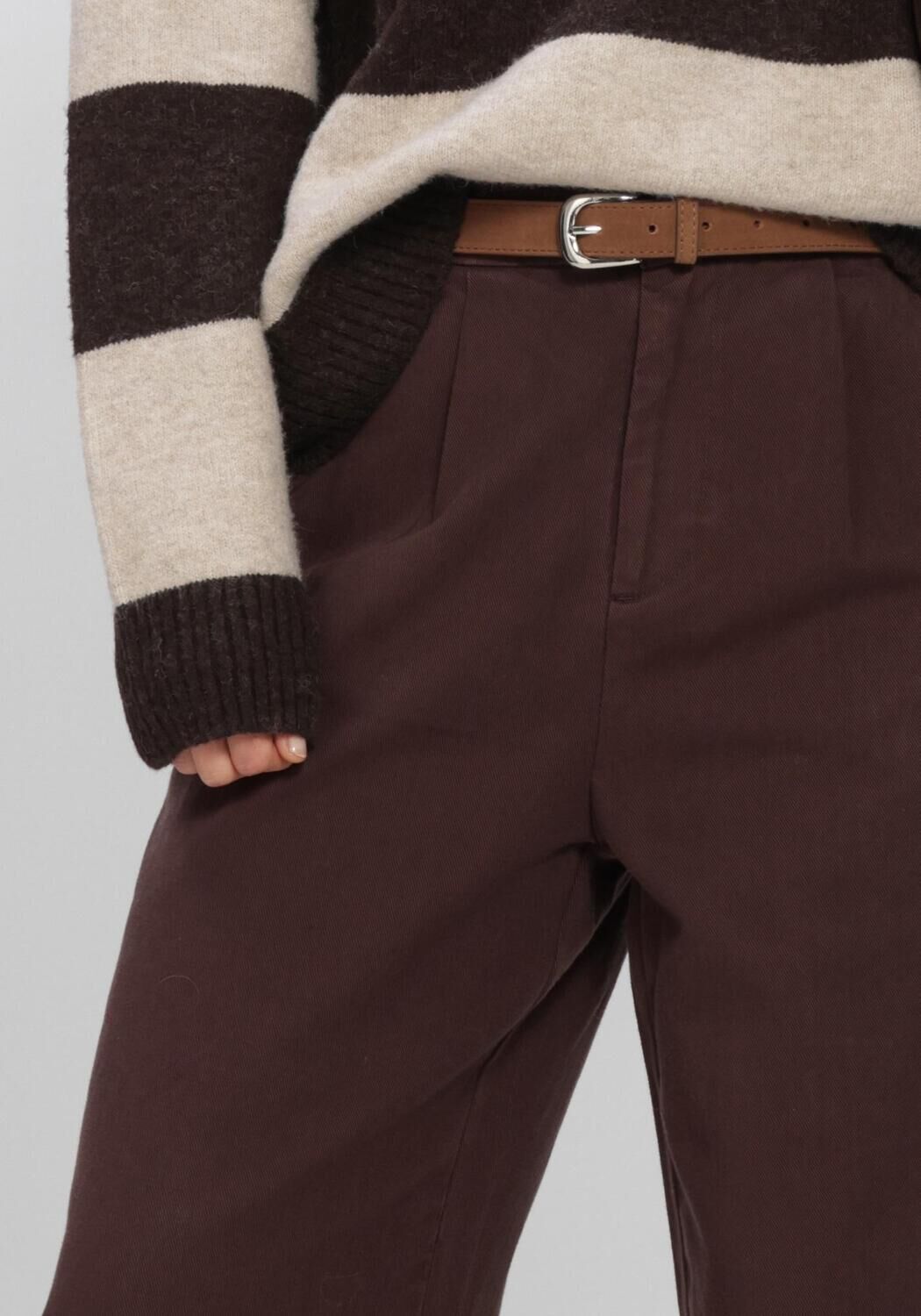 Braune WITHBLACK Weite Hose WBLSTEFFI HW WIDE PANT - large