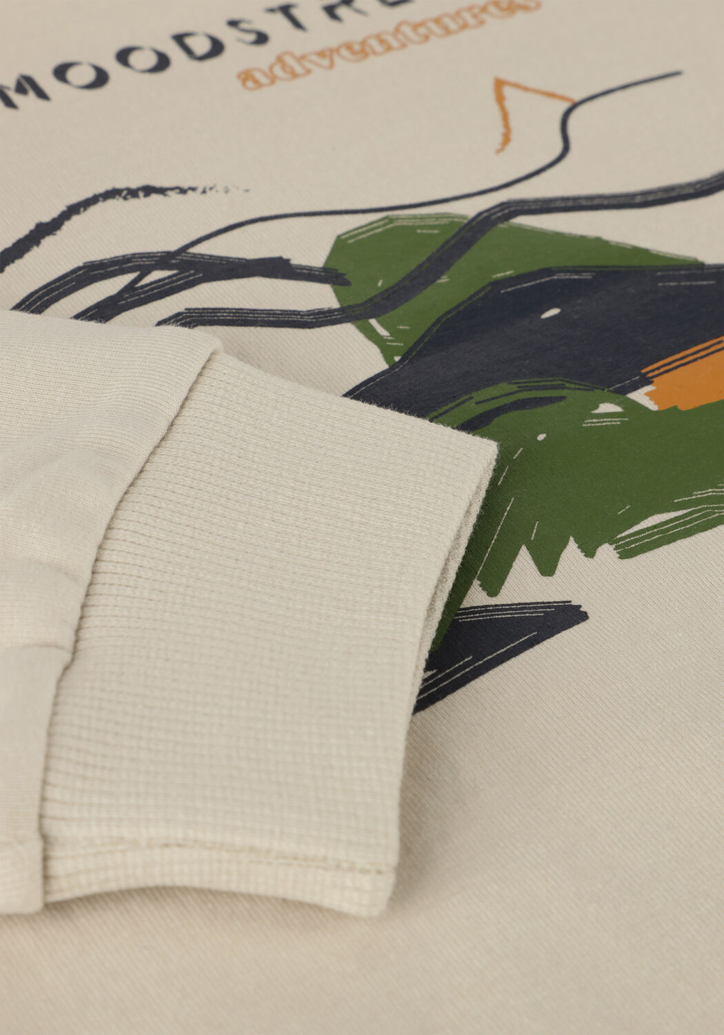 Wei&szlig;e MOODSTREET Sweatshirt CHEST PRINT SWEATER - large