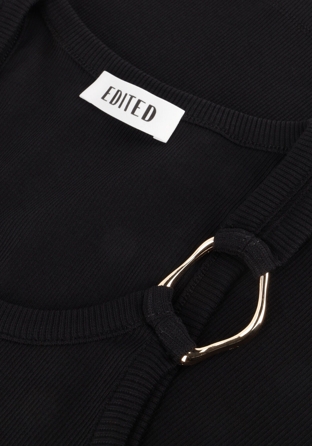 Schwarze EDITED Unterhemden CHARLOTTE TOP - large