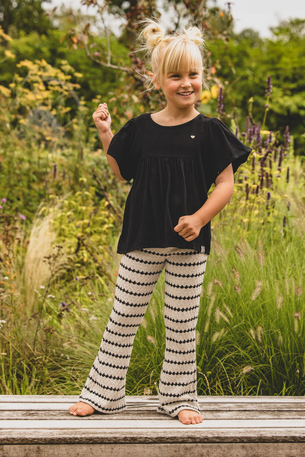 Nicht-gerade weiss LOOXS Little Schlaghose 2411-7605 - large