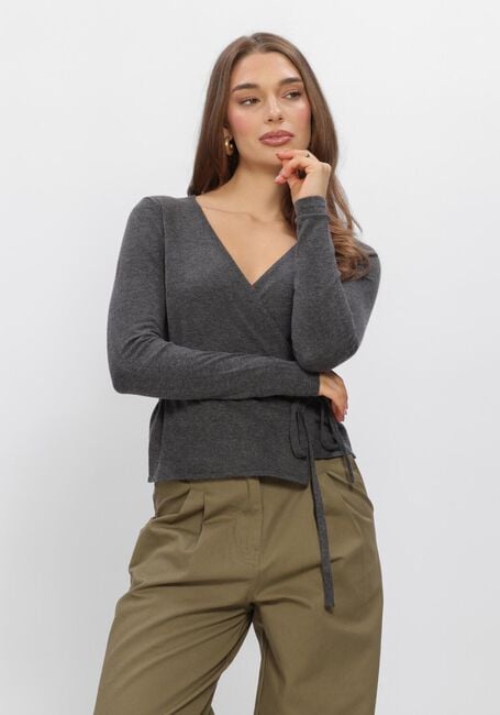 Dunkelgrau BOII STUDIOS Top MOSA WRAP KNIT - large