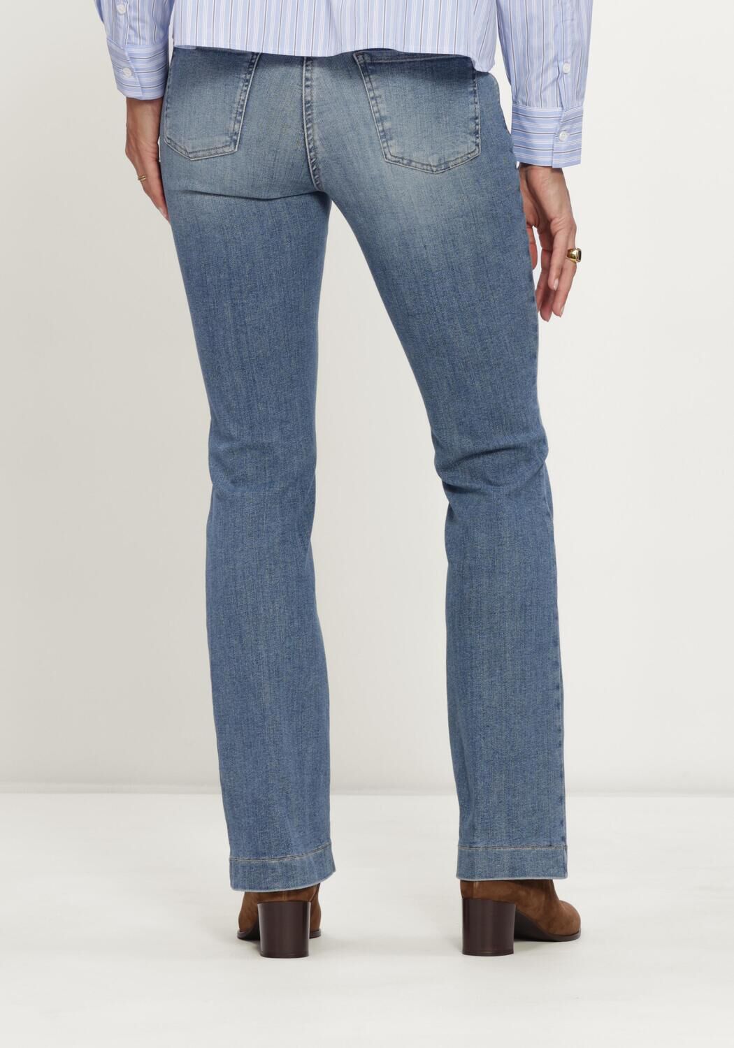 Blaue MAC Wide jeans 0358L AUTHENTIC MEGA FLEX - large