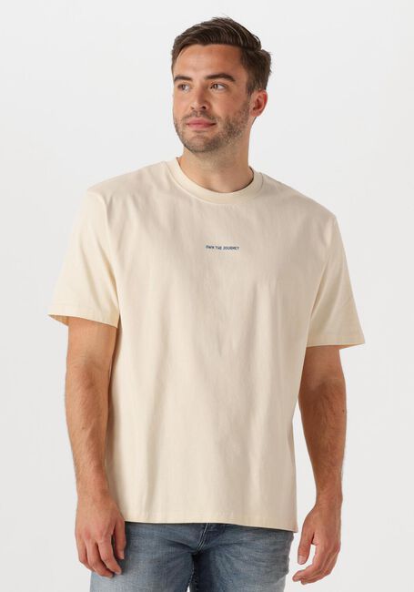 Beige PURE PATH T-shirt LOOSE FIT CREWNECK SS T-SHIRTS - large