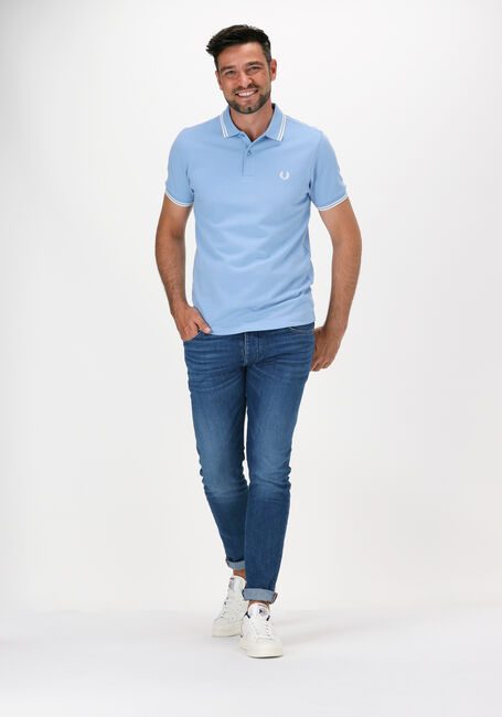 Hellblau FRED PERRY Polo-Shirt TWIN TIPPED FRED PERRY SHIRT - large