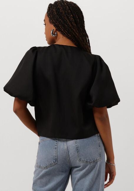 Schwarze NEO NOIR Blusen ASKA DULL SATIN BLOUSE - large