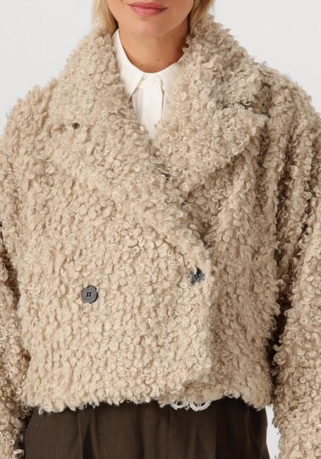 Beige COPENHAGEN MUSE Teddy-Jacke CMCURLY-JACKET - large