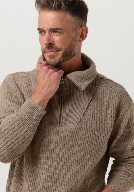 Beige THE GOODPEOPLE Pullover KZIP - large