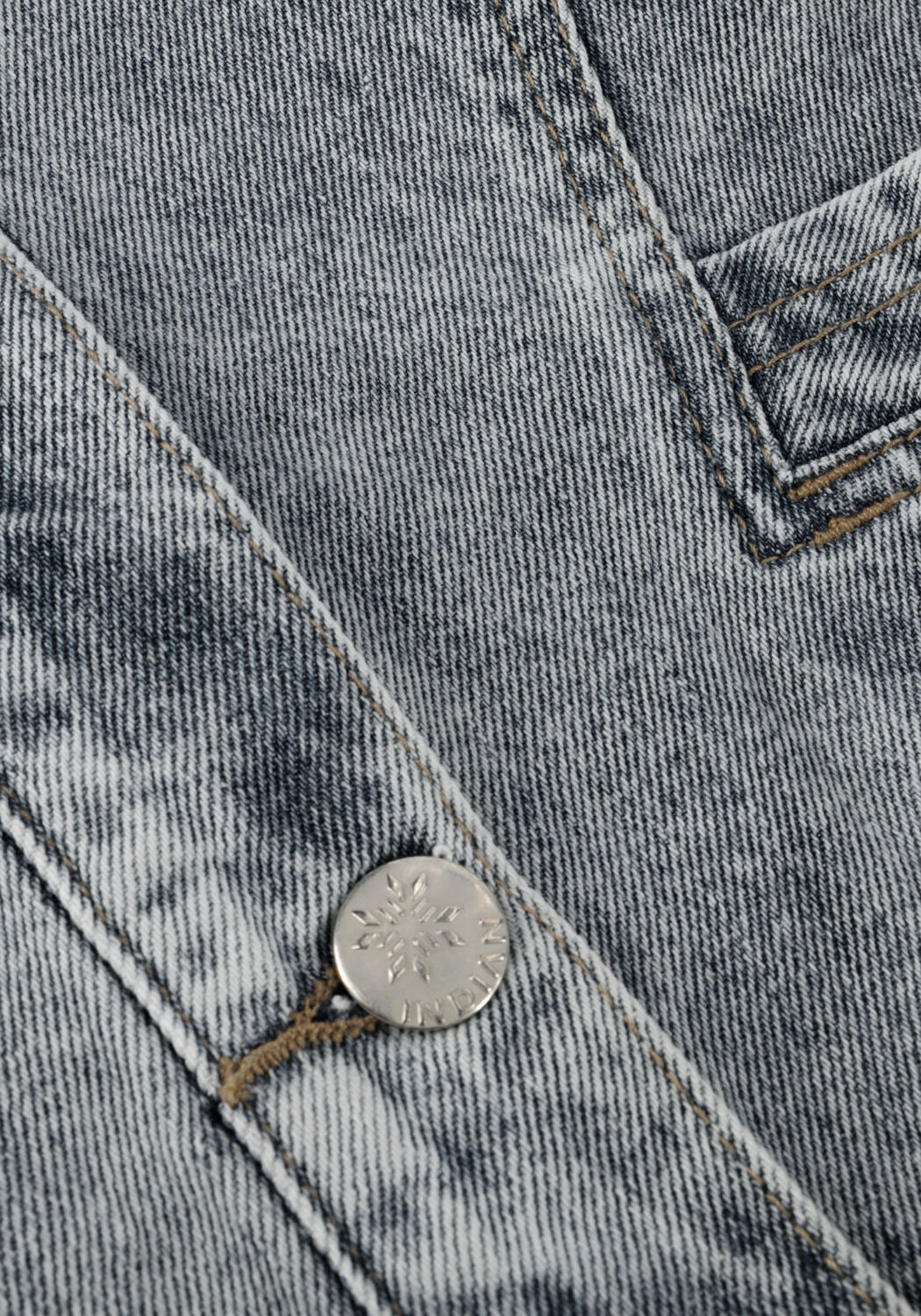 Blaue INDIAN BLUE JEANS Jeansjacke DENIM JACKET CAPSLEEVE - large