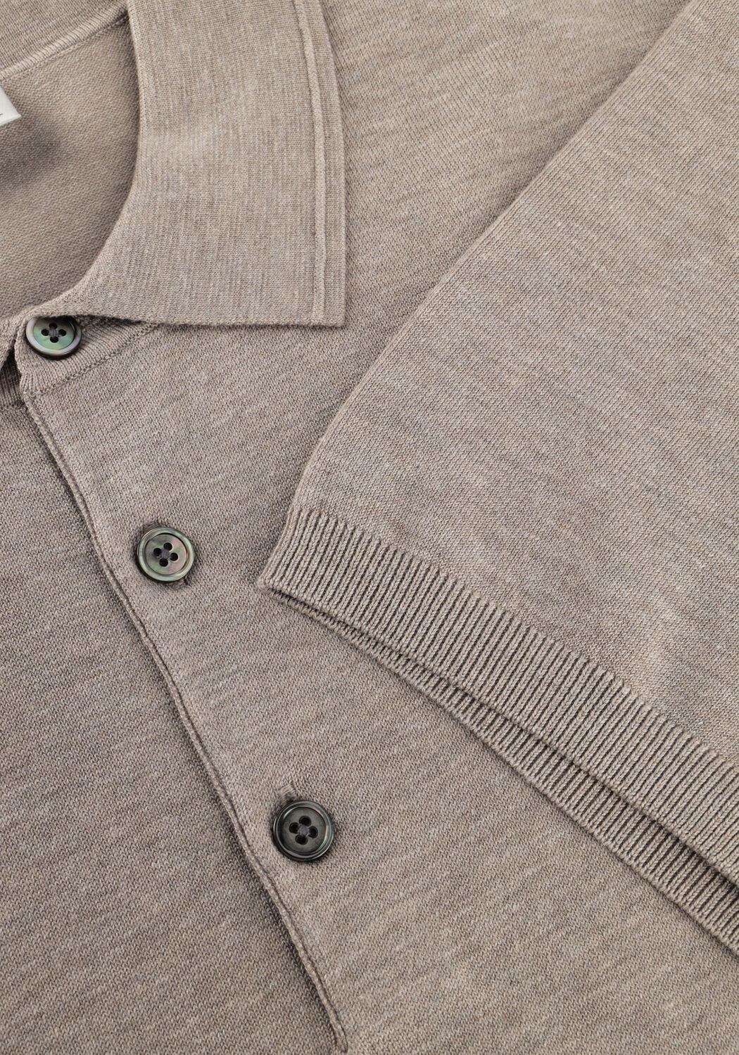 Beige PROFUOMO Polo-Shirt POLO SS LUXURY BASIC - large