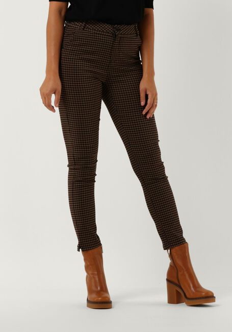Braune MINUS Hose NEW CARMA CHECK 7/8 PANTS - large