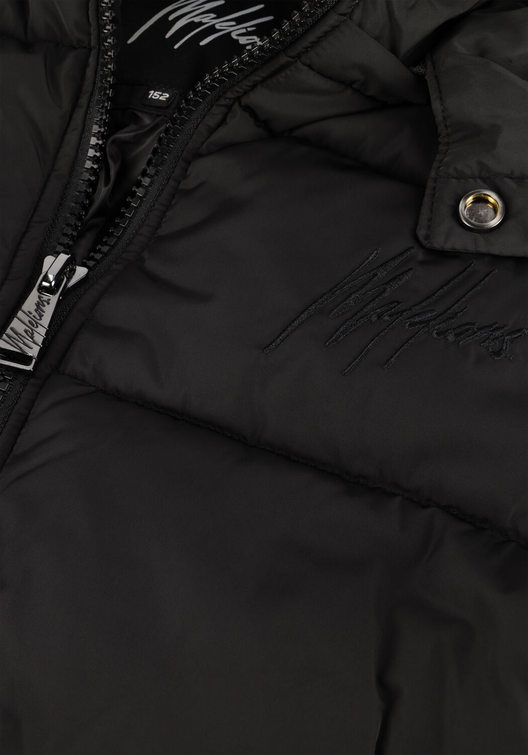 Schwarze MALELIONS Wattierte Jack DONN PUFFER - large