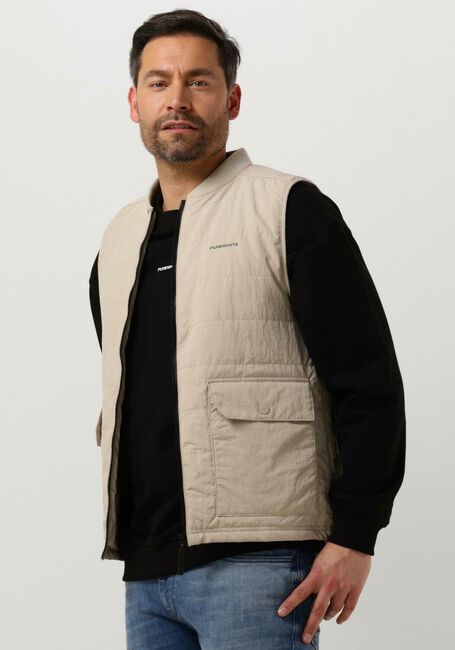 Sand PUREWHITE Bodywarmer LIGHT PADDED BODYWARMER - large