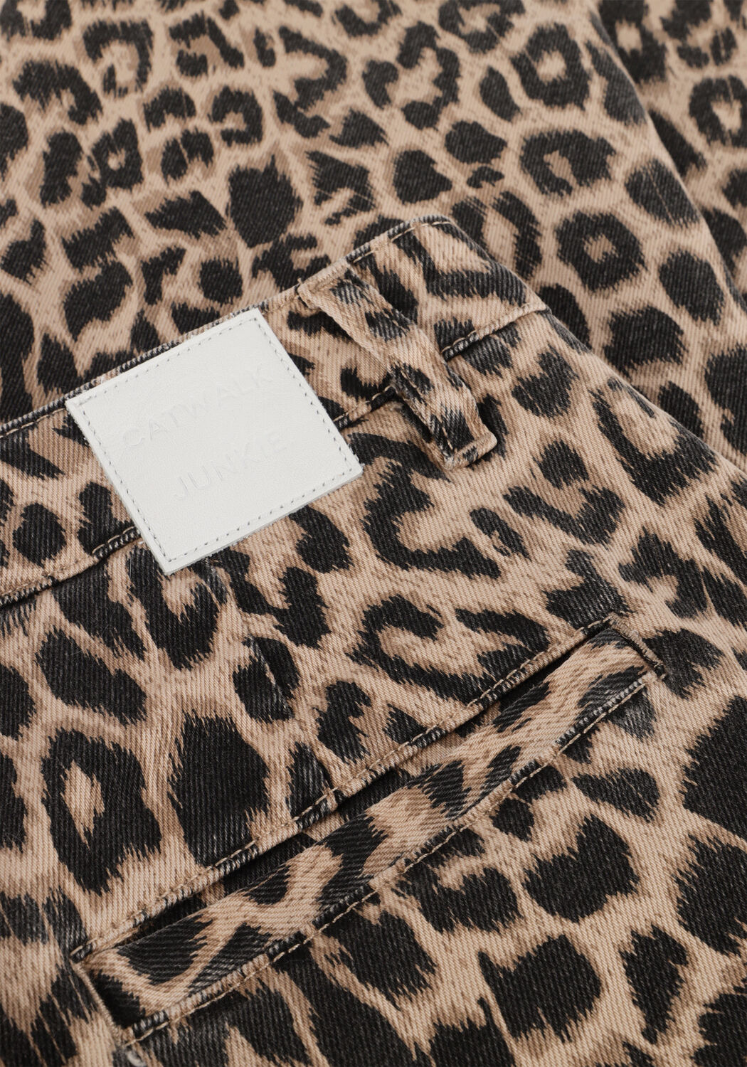 Braune CATWALK JUNKIE Bootcut jeans TAILORED LEOPARD JEANS - large