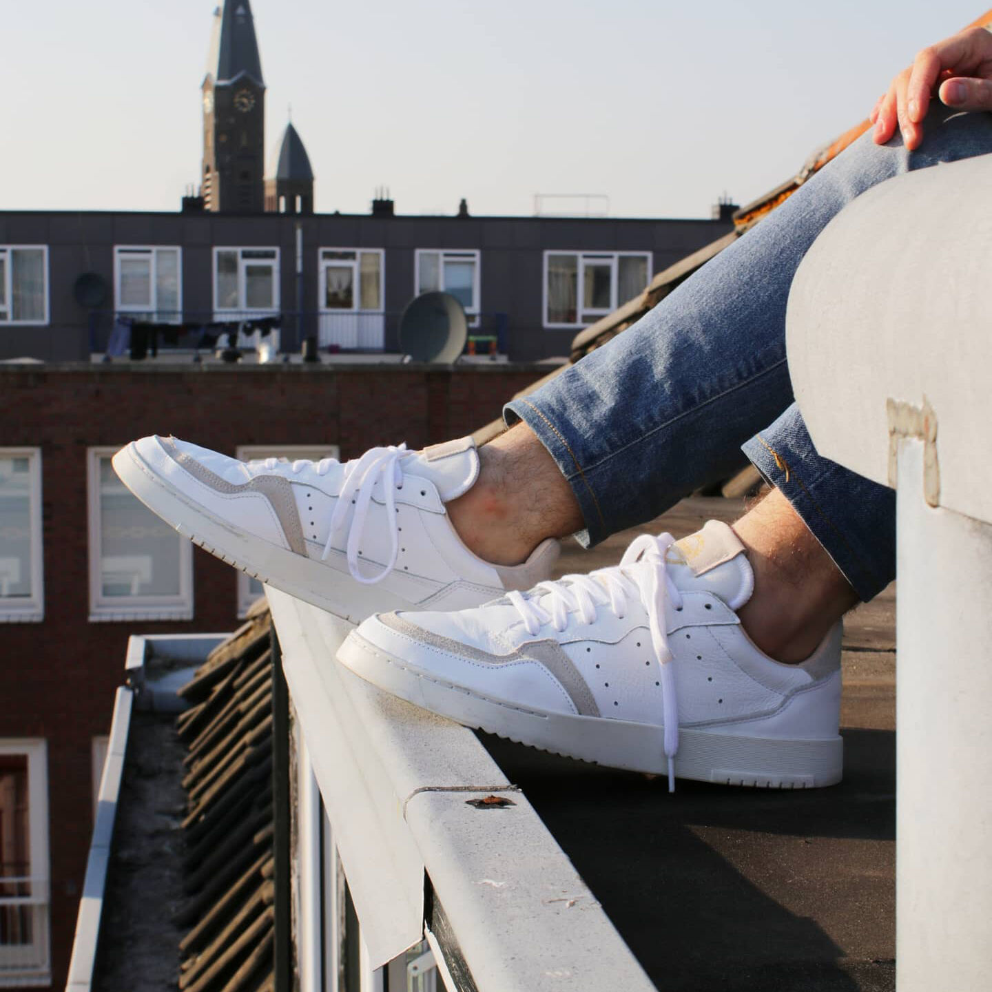 Wei&szlig;e ADIDAS Sneaker Low SUPERCOURT W - large