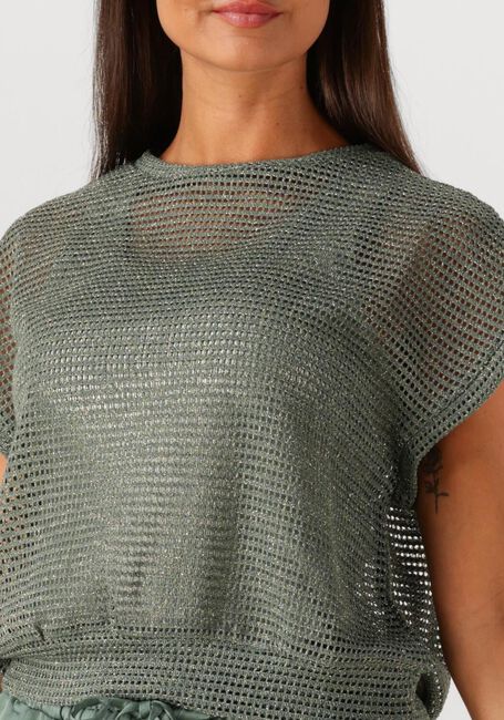 Grüne SUMMUM T-shirt OVERSIZED TOP GAUZE - large