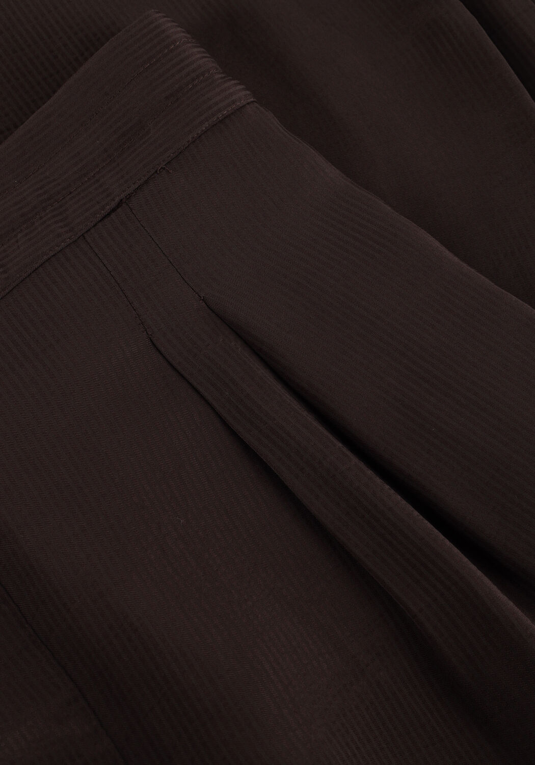 Braune BY-BAR Weite Hose UMA SATIN STRIPE PANTS - large