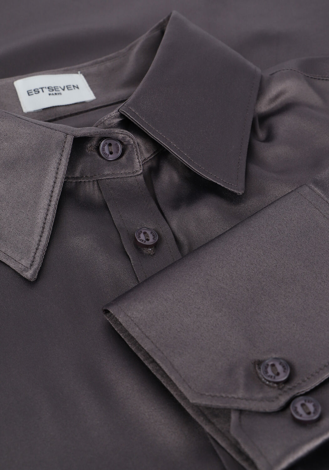 Graue EST'SEVEN Blusen EST'CHEMISIER BLOUSE BOW - large