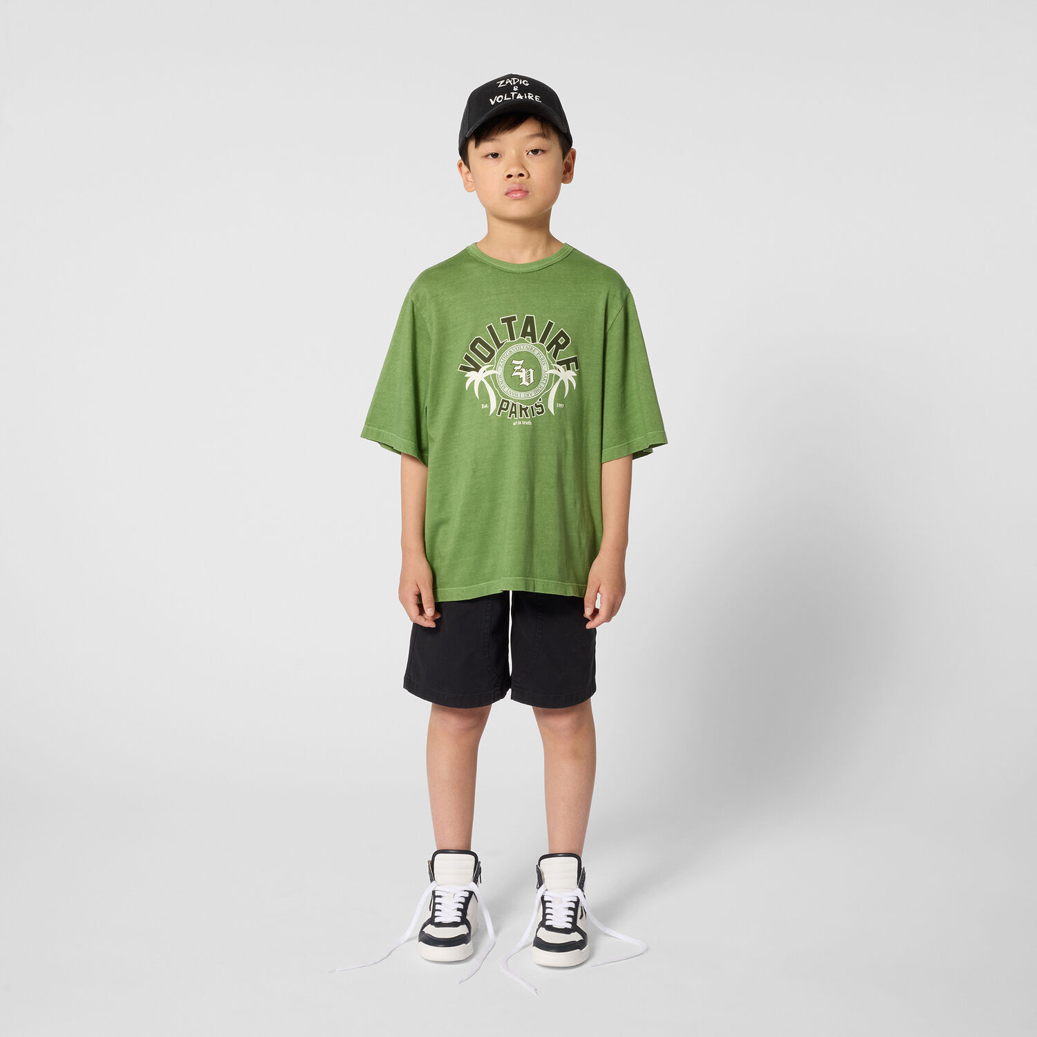 Gr&uuml;ne ZADIG & VOLTAIRE T-shirt X60585 - large