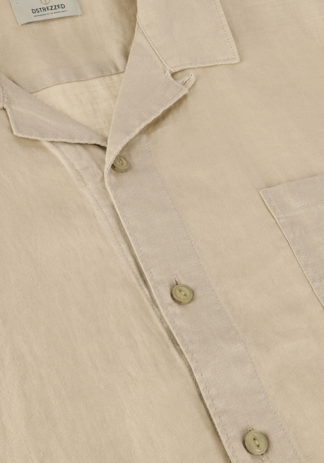 Sand DSTREZZED Casual-Oberhemd RESORT SHIRT LINEN - large