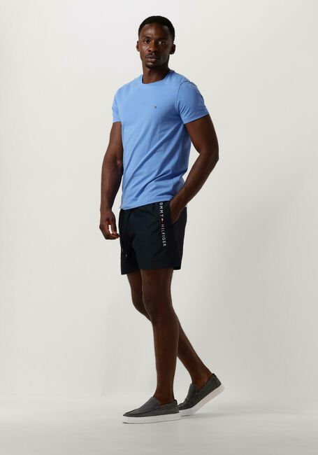 Blaue TOMMY HILFIGER T-shirt STRETCH SLIM FIT TEE - large