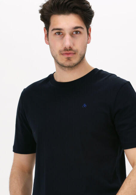 Dunkelblau SCOTCH & SODA T-shirt CREWNECK JERSEY T-SHIRT - large