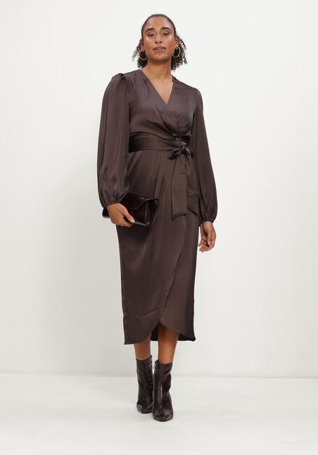 Braune LINA LOCCHI Midikleid LL-BEA - large