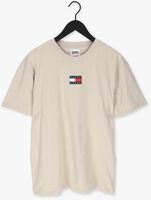Beige TOMMY JEANS T-shirt TJM TOMMY BADGE TEE