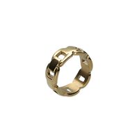 Goldfarbene NOTRE-V Ring RING SCHAKEL ONE SIZE - medium