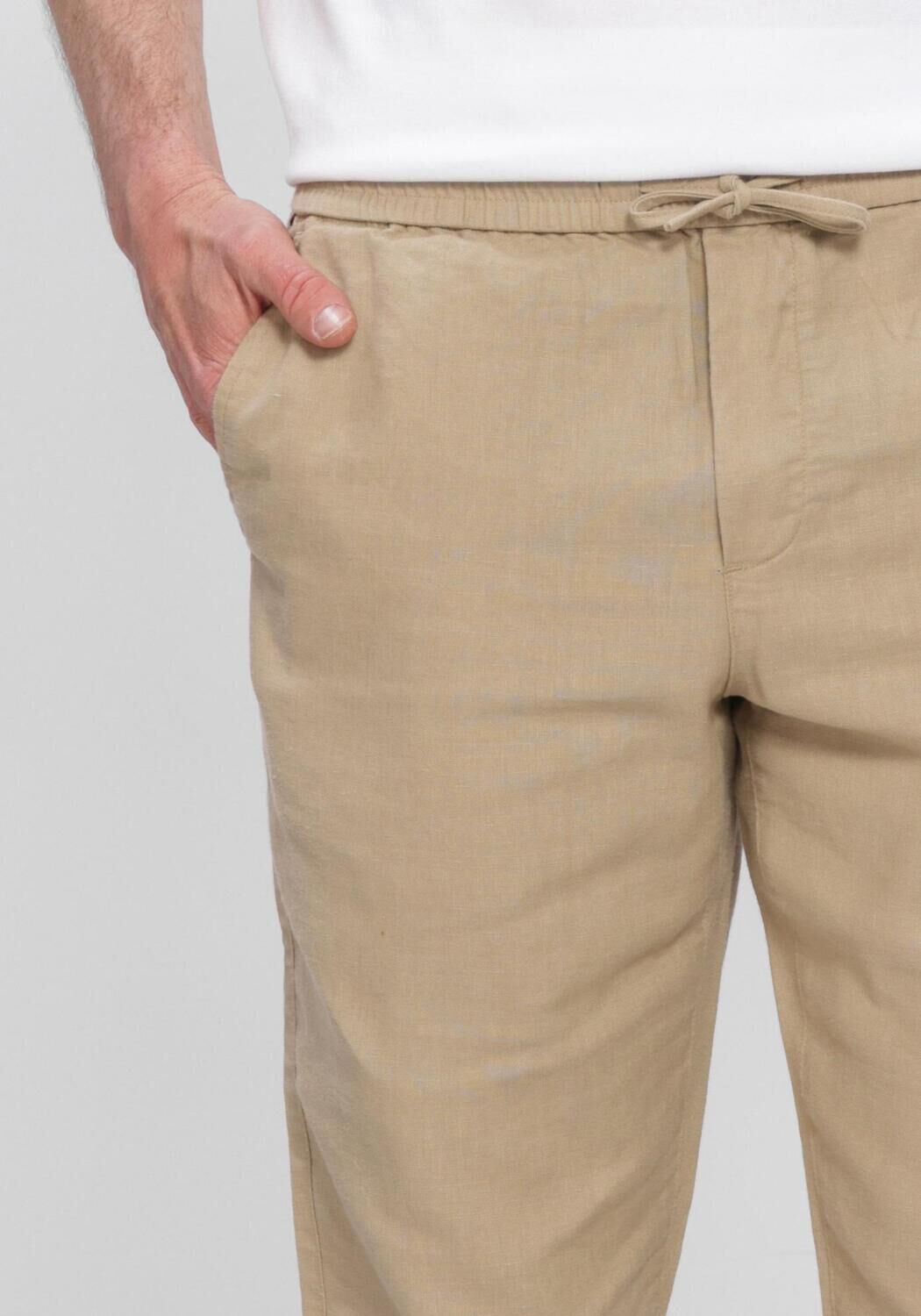 Beige TOMMY HILFIGER Chino HARLEM PO SORONA LINEN - large